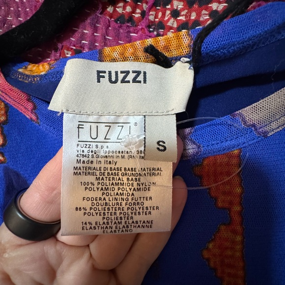 Fuzzi Ikat Mesh Dress - Picture 5 of 5